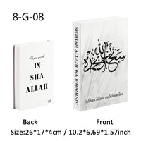 Islamic Luxury Fake Book Decorative Books Storage Box Coffee Table Interior Decoration Kaaba Mosque Muslims Bedroom Home Decor