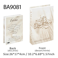 Islamic Luxury Fake Book Decorative Books Storage Box Coffee Table Interior Decoration Kaaba Mosque Muslims Bedroom Home Decor