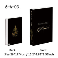 Islamic Luxury Fake Book Decorative Books Storage Box Coffee Table Interior Decoration Kaaba Mosque Muslims Bedroom Home Decor