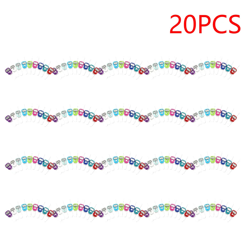 1-20pcs Finger Counter Ring 5 Digital LED Electronic Handheld Tally Counter Clicker Counter with  Islamic Tasbih Bead