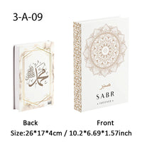 Islamic Luxury Fake Book Decorative Books Storage Box Coffee Table Interior Decoration Kaaba Mosque Muslims Bedroom Home Decor