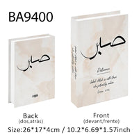 Islamic Luxury Fake Book Decorative Books Storage Box Coffee Table Interior Decoration Kaaba Mosque Muslims Bedroom Home Decor