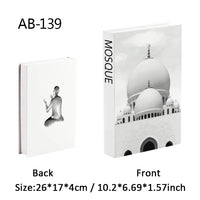 Islamic Luxury Fake Book Decorative Books Storage Box Coffee Table Interior Decoration Kaaba Mosque Muslims Bedroom Home Decor
