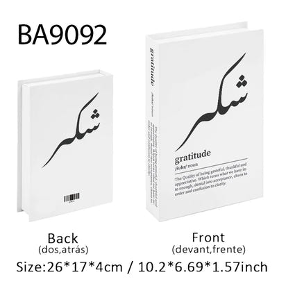 Islamic Luxury Fake Book Decorative Books Storage Box Coffee Table Interior Decoration Kaaba Mosque Muslims Bedroom Home Decor