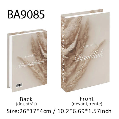 Islamic Luxury Fake Book Decorative Books Storage Box Coffee Table Interior Decoration Kaaba Mosque Muslims Bedroom Home Decor