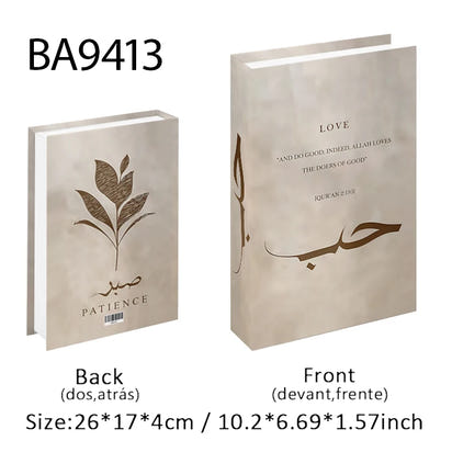 Islamic Luxury Fake Book Decorative Books Storage Box Coffee Table Interior Decoration Kaaba Mosque Muslims Bedroom Home Decor