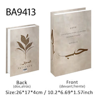 Islamic Luxury Fake Book Decorative Books Storage Box Coffee Table Interior Decoration Kaaba Mosque Muslims Bedroom Home Decor